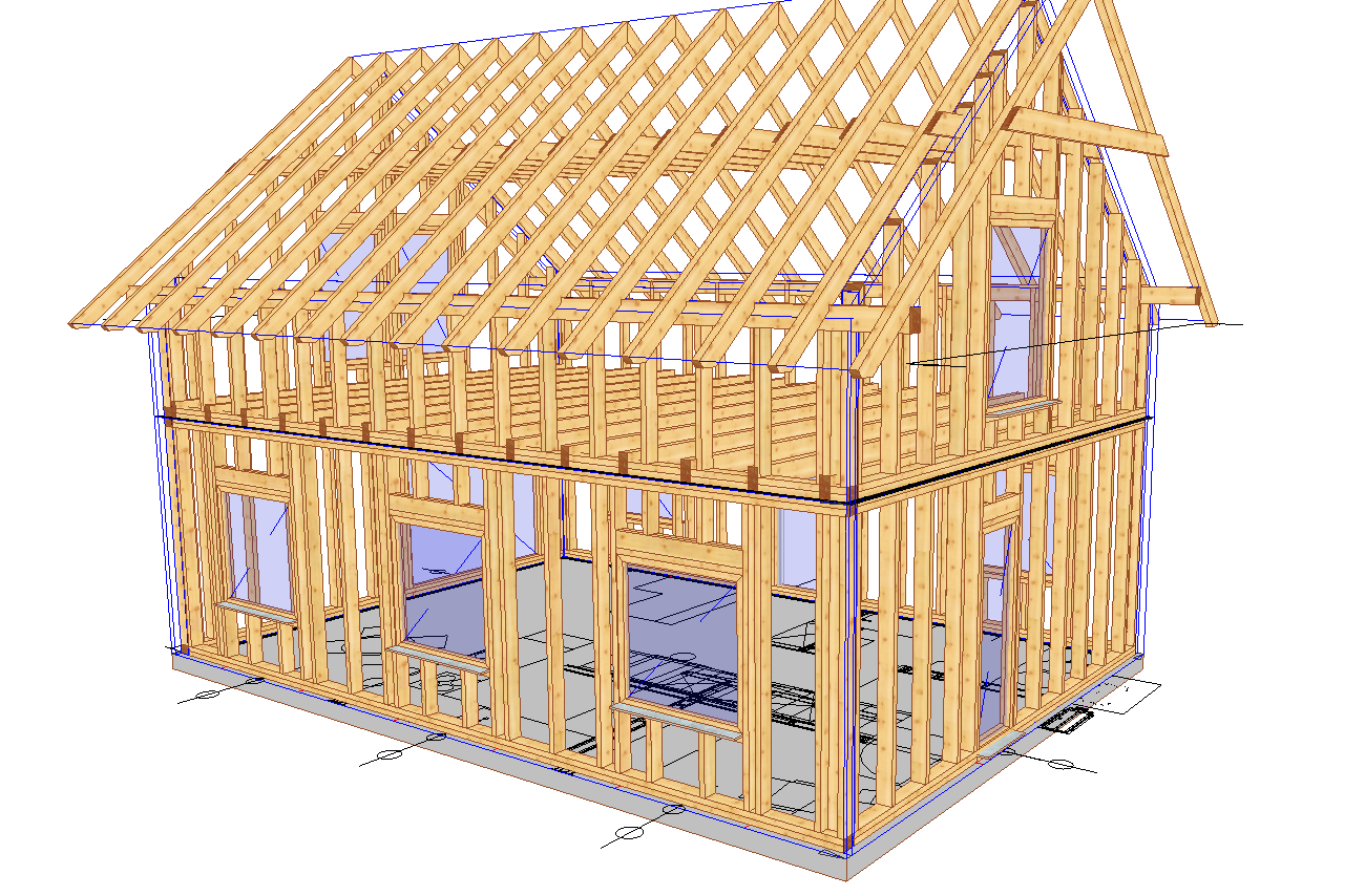 Holzrahmenbau Projekt Viskon